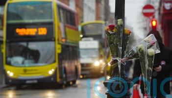 Flowers left at scene of fatal bus crash in Dublin