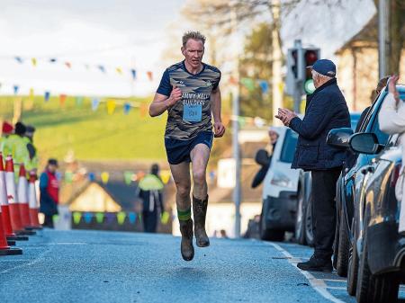 'Giving it wellie': Laois GAA player wins popular Castlecomer Wellie Race