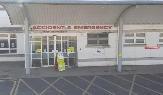 No trollies but very little space in Portlaoise hospital