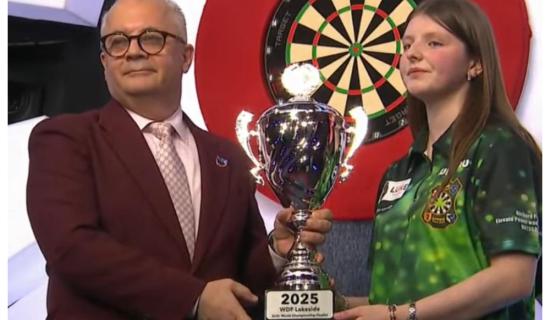 Laois darting star falls just short in Girls&rsquo; World Darts Final at Lakeside