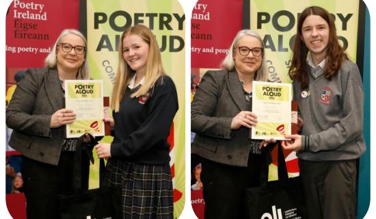 Laois students from Portlaoise schools recognised in prestigious poetry competition