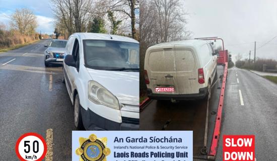 'Ongoing speeding concerns' raised with Laois garda&iacute; during seizure