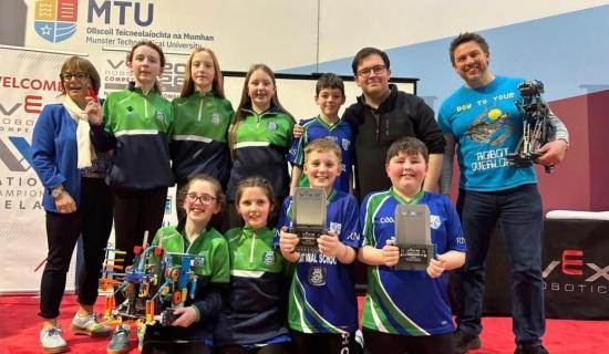 Underdogs! Rural Laois school to represent Ireland in robotics world final in USA