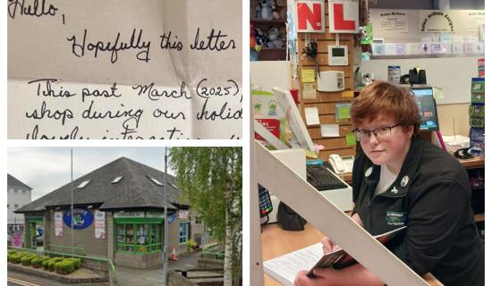 Laois business receives surprising letter from US tourists one year on from their visit