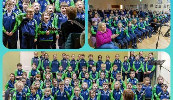 PHOTOS: Laois school children launch song about Irish Famine in Errill