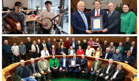 PICTURES: Laois group recognised for 50 years preserving historic abbey