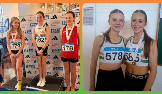 IN PICTURES: St Abban&rsquo;s athletes shine at National Indoor Track and Field Championships