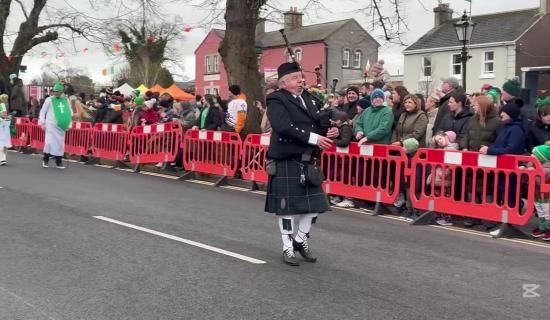 WATCH: Huge crowds at Rathdowney's St Patrick's Day parade