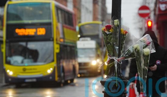 Flowers left at scene of fatal bus crash in Dublin