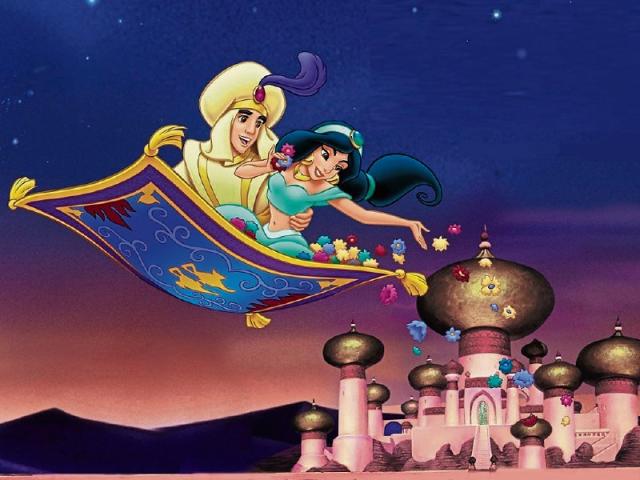 【ディズニー限定セル画】アラジン＆ジャスミン Magic Carpet Ride ディズニー限定セル画】アラジン＆ジャスミン Magic Carpet Ride