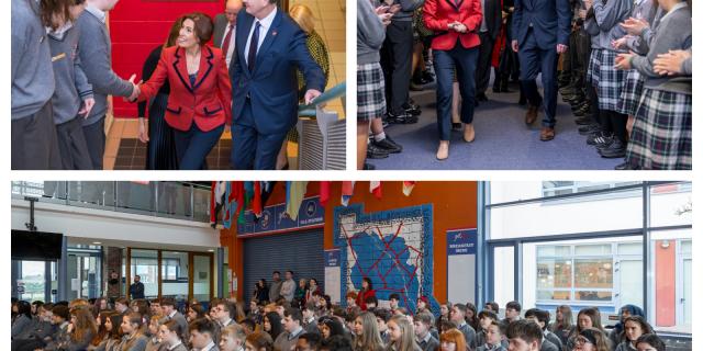 IN PICTURES: Portlaoise College welcomes Minister for Education