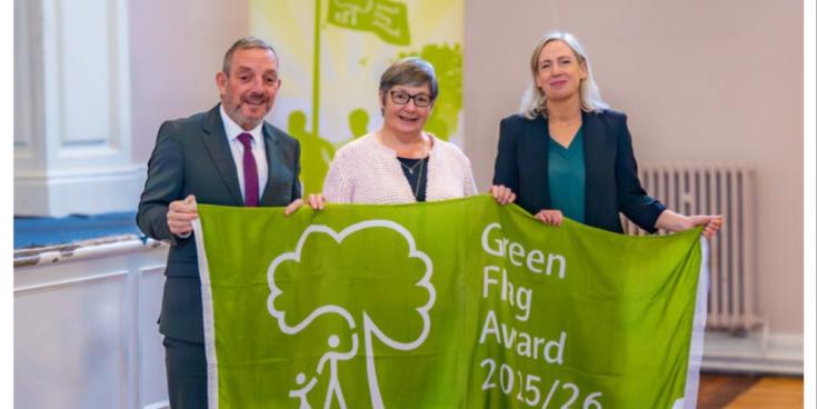 Phenomenal win for Laois as five parks across the county awarded Green Flags