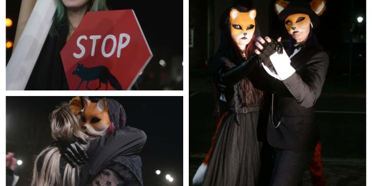 Anti-Hunt Ball demonstration held outside Laois Annual Hunt Ball venue