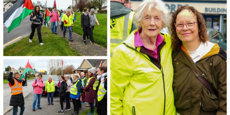 In PICTURES: Peace protester bypasses fuel protest on Laois leg of March