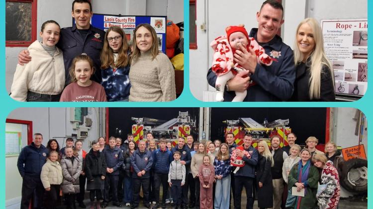 PHOTOS: Laois fire service pays tribute to Mountmellick families