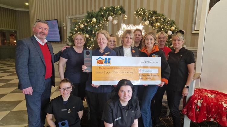 Laois business gets in the Christmas spirit with big children's charity donation