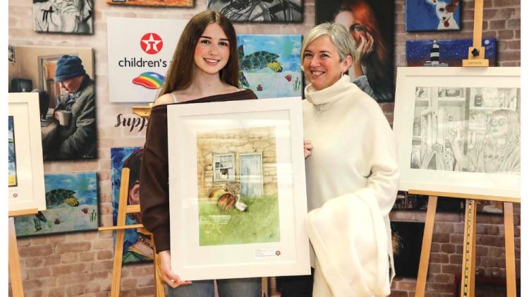 Laois student's exceptional artwork displayed at national exhibition
