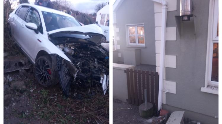 Laois homeowner in 'fear' as car crashes into house where children normally play