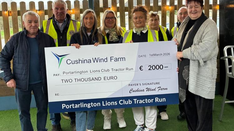 Wind farm firm supports Laois Offaly tractor run for children