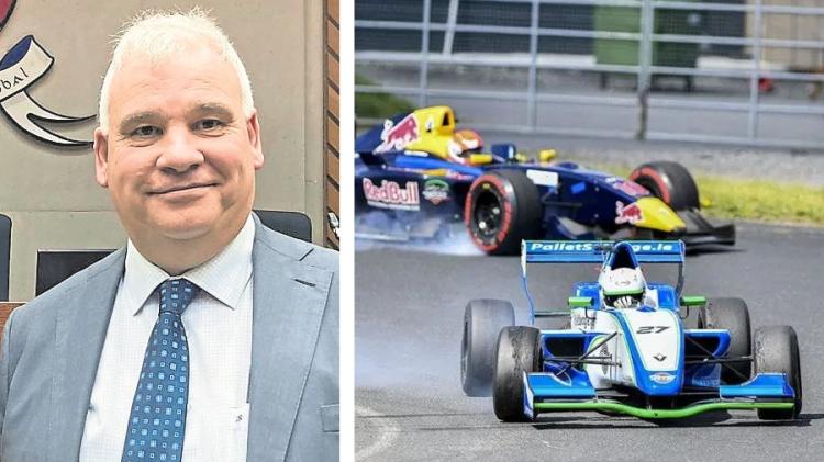 Narrow Portlaoise town centre street like 'Mondello Park'