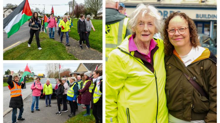 In PICTURES: Peace protester bypasses fuel protest on Laois leg of March