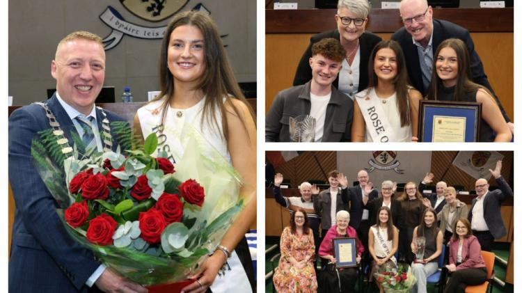 PICTURES: Rose of Tralee Katelyn Cummins honoured with Civic Reception