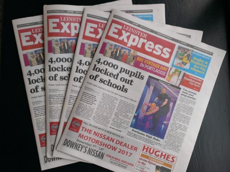 Top stories in this week's Leinster Express Leinster Express