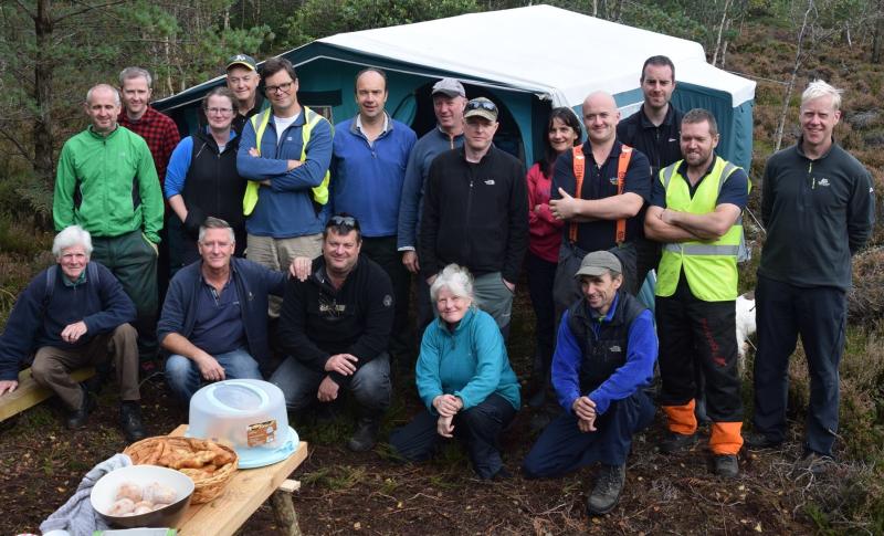 Working hard on Abbeyleix Bog.