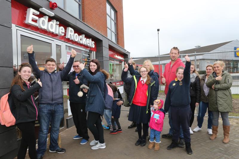 Queue at new Eddie Rockets retaurant in Portlaoise