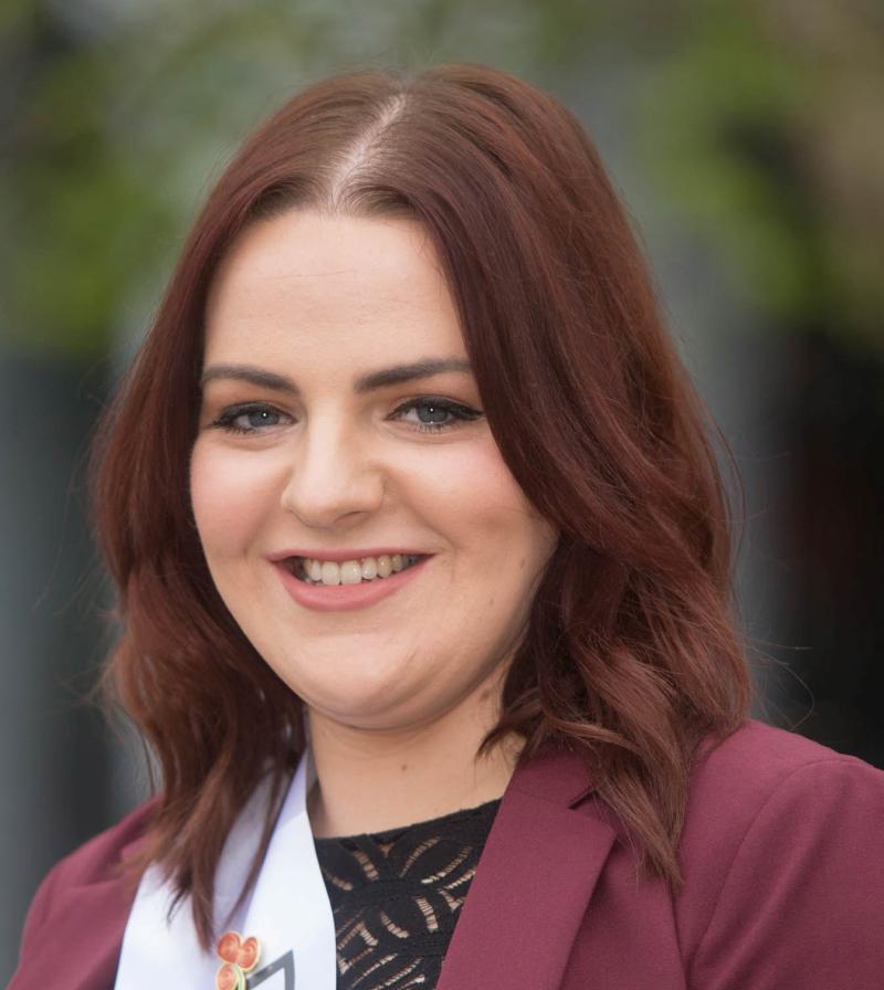 Proud Stradbally woman Chloe Kelly is all set for the Laois Rose Selection Night