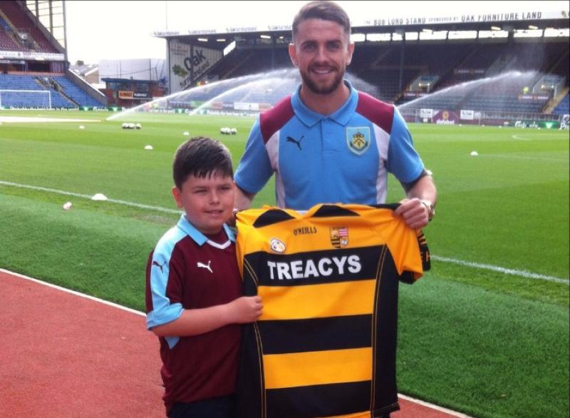 Laois boy enjoys dream trip to Burnley to meet Robbie Brady