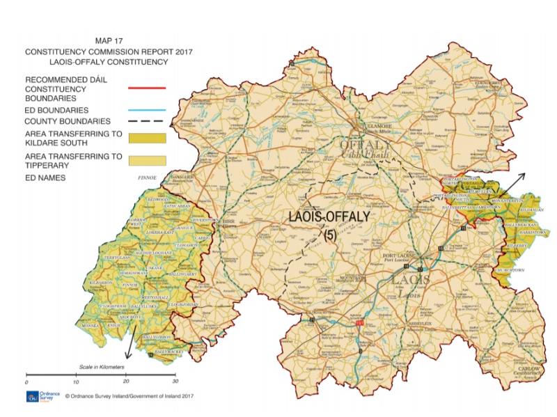More than 9,400 Laois voters could be getting Kildare TDs