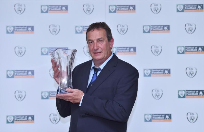 Portlaoise AFC stalwart Richard McSweeney honoured by FAI for 40 years of club service