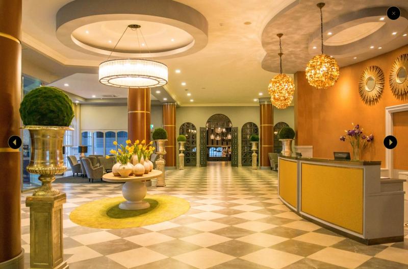 The reception of the Midlands Park Hotel in Portlaoise.
