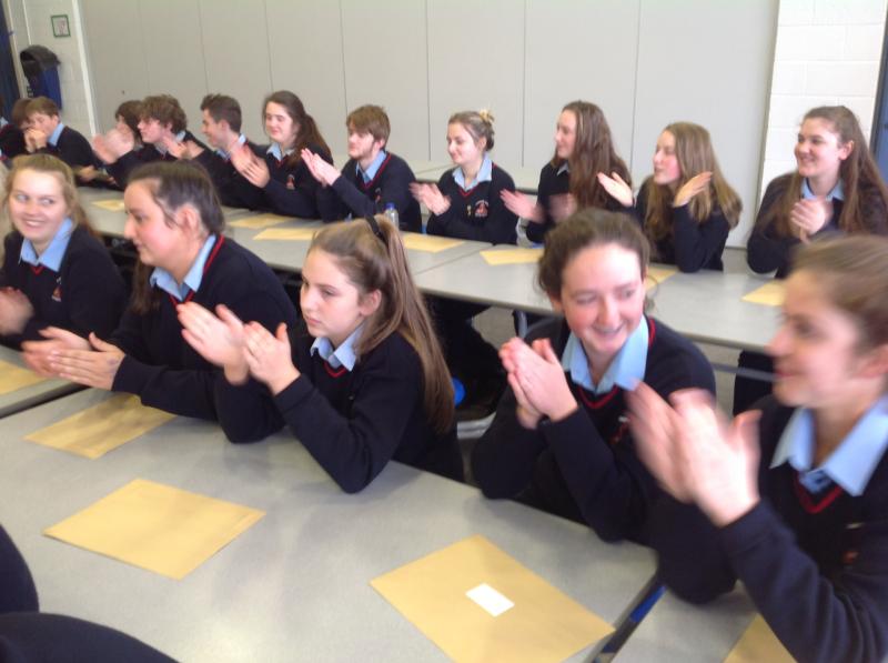 Junior Cert results day at Mountrath Community School