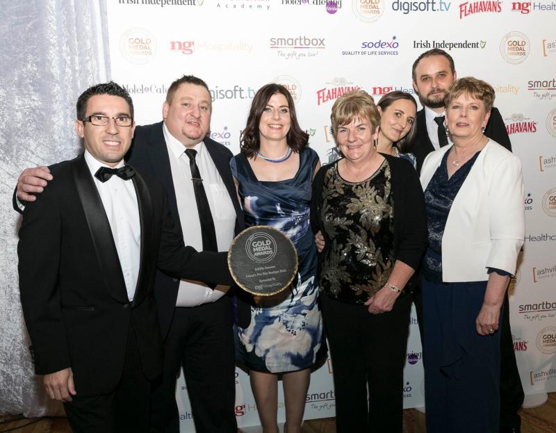  Five Star Boutique Hotel (Sponsored By Noel Hospitality)- Ballyfin Demesne with sponsor Jerry O&rsquo;Sullivan. Picture: Paul Sherwood