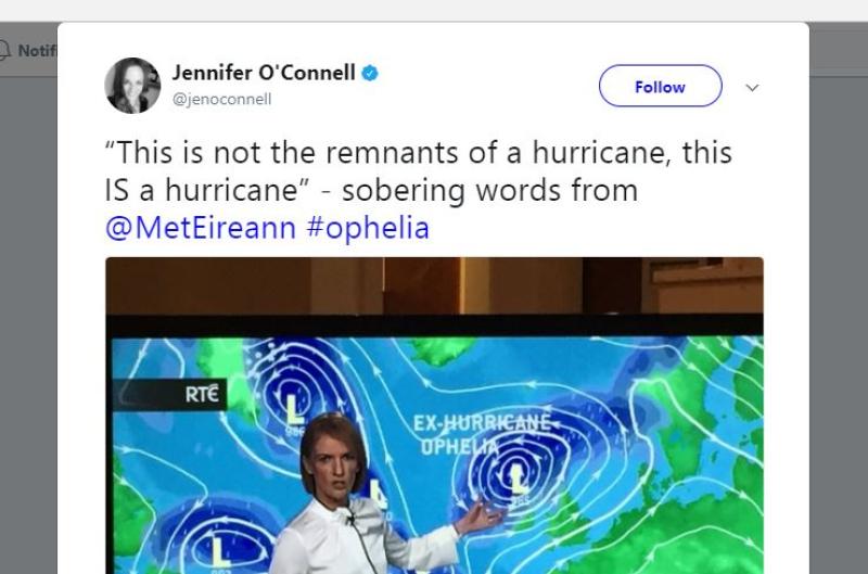 The best Twitter reactions as #Ophelia trends in Ireland