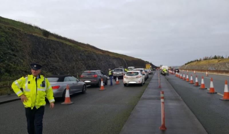 Driver arrested at Portlaosie Garda motorway checkpoint