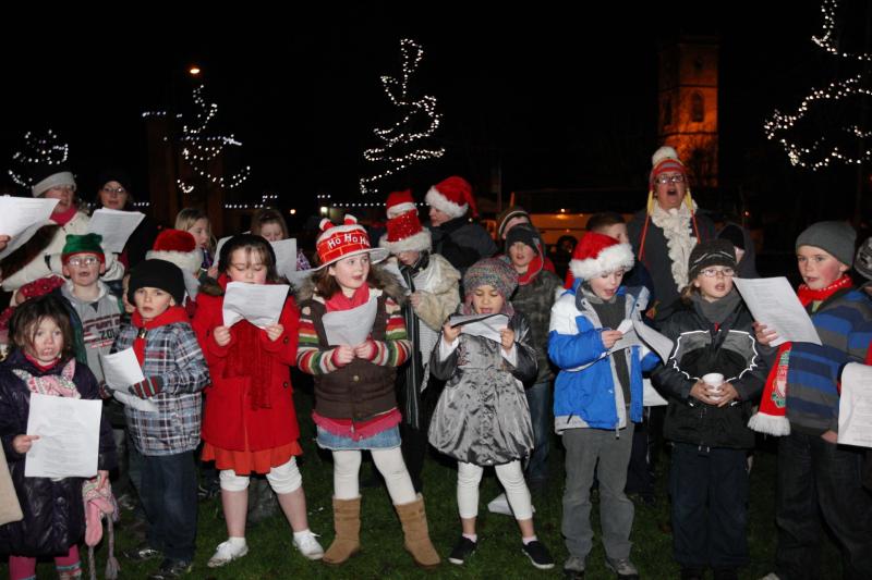 Durrow Christmas lights switch on and carol-singing 