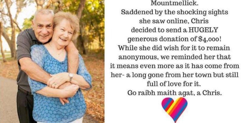 Mountmellick woman in USA for 53 years donates $4,000 to flood victims