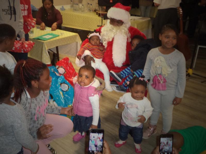 Santa and Christmas dinner for residents at the Montague Direct Provision centre in Portlaoise