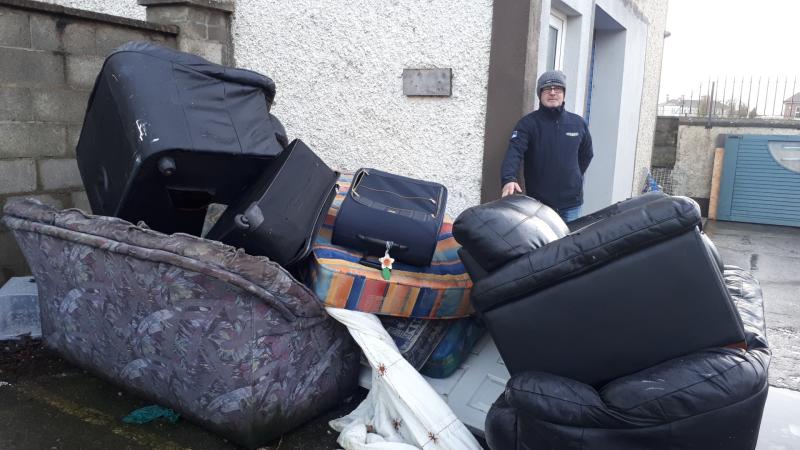 Disgraceful dumping at Portlaoise St Vincent de Paul shop