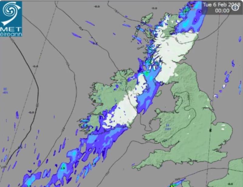 Snow forecast met éireann