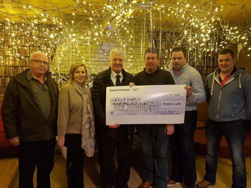 Laois Hospice and St Francis School helped out by Camross truck & tractor run