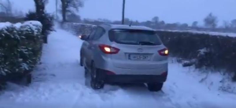 WATCH: Blizzard conditions continue in Laois on Friday #StormEmma #BeastFromTheEast
