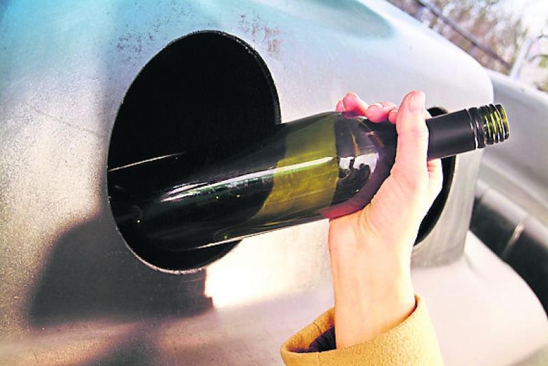 People are getting wet feet at a Laois town's bottle bank
