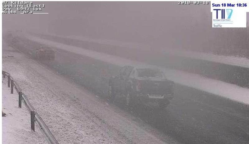 snow dublin kildare laois motorway m7
