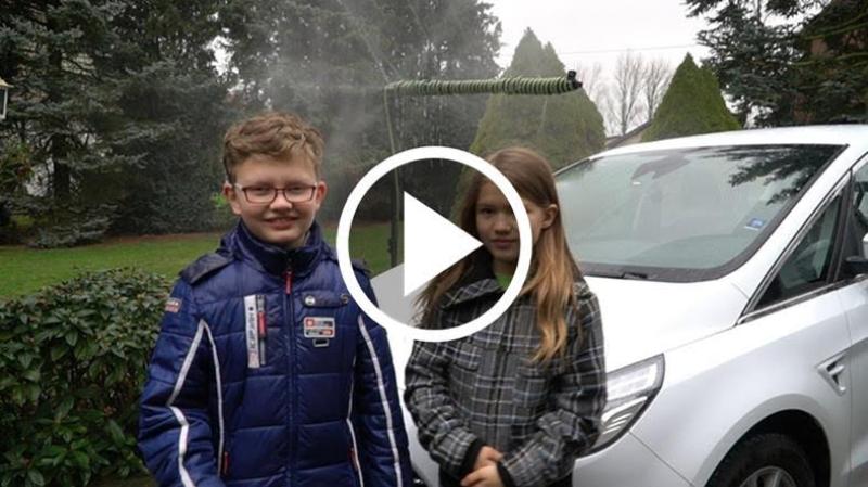 WATCH: Clever kids come up with green way to keep windscreen clean – using reused rainwater