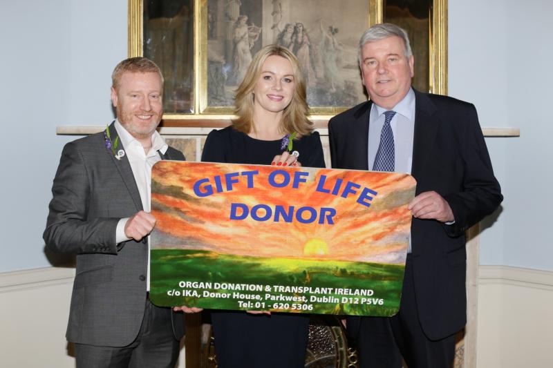 Laois Portarlington lung transplant Val Kennedy President  Michael D Higgins 