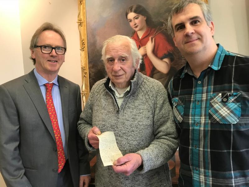 Kevin Barry letter sells at Sheppard's Laois auction